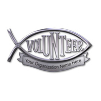 Christian Volunteer Pin Personalized